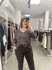 LEOPAR DESEN TRİKO(BEJ)