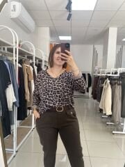 LEOPAR DESEN TRİKO(BEJ)