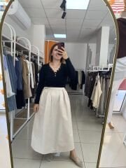 KLOŞ TAŞ DETAYLI ETEK