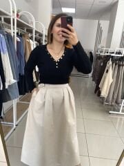 KLOŞ TAŞ DETAYLI ETEK