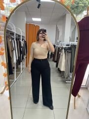 TAŞ DETAYLI TEK OMUZ BLUZ