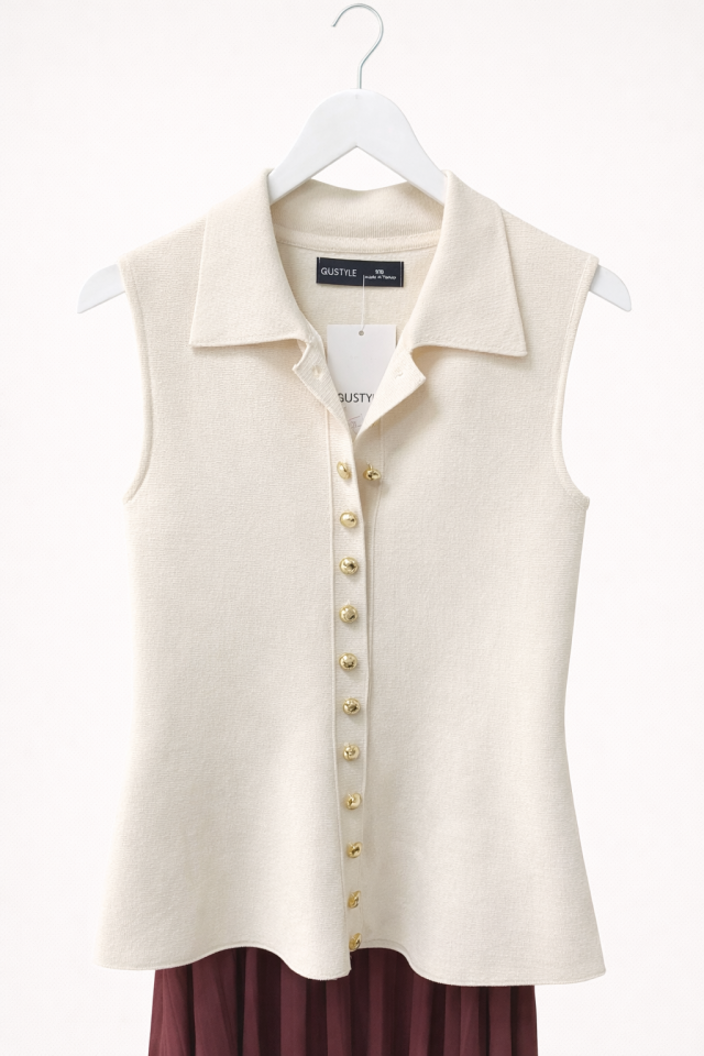 ÇELİK TRİKO YELEK(KREM)