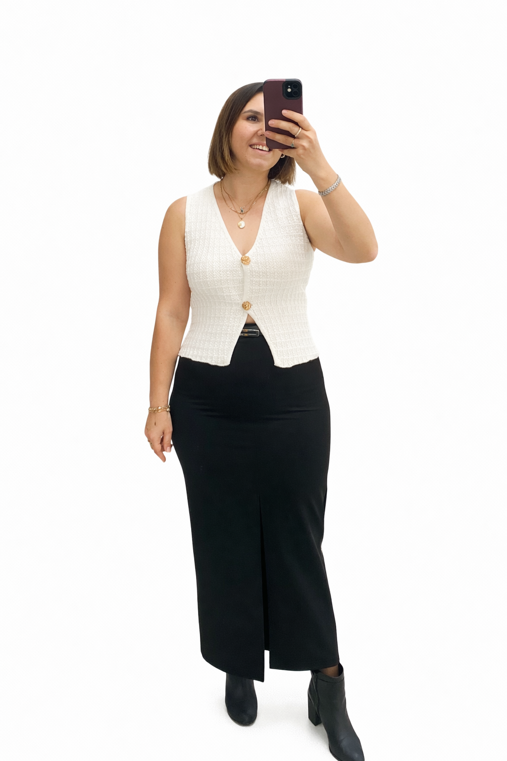 ÇELİK TRİKO YELEK(BEYAZ)