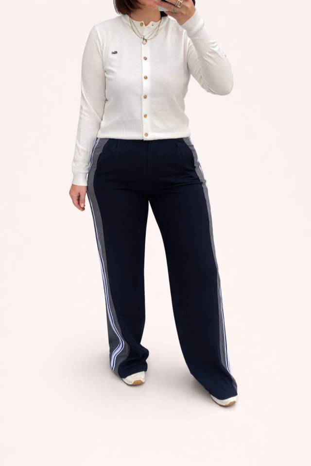 TASARIM ÇİZGİLİ PALAZZO PANTOLON