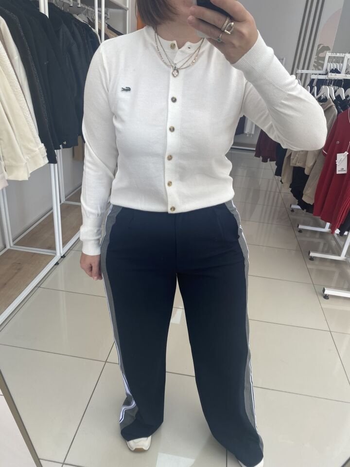 TASARIM ÇİZGİLİ PALAZZO PANTOLON