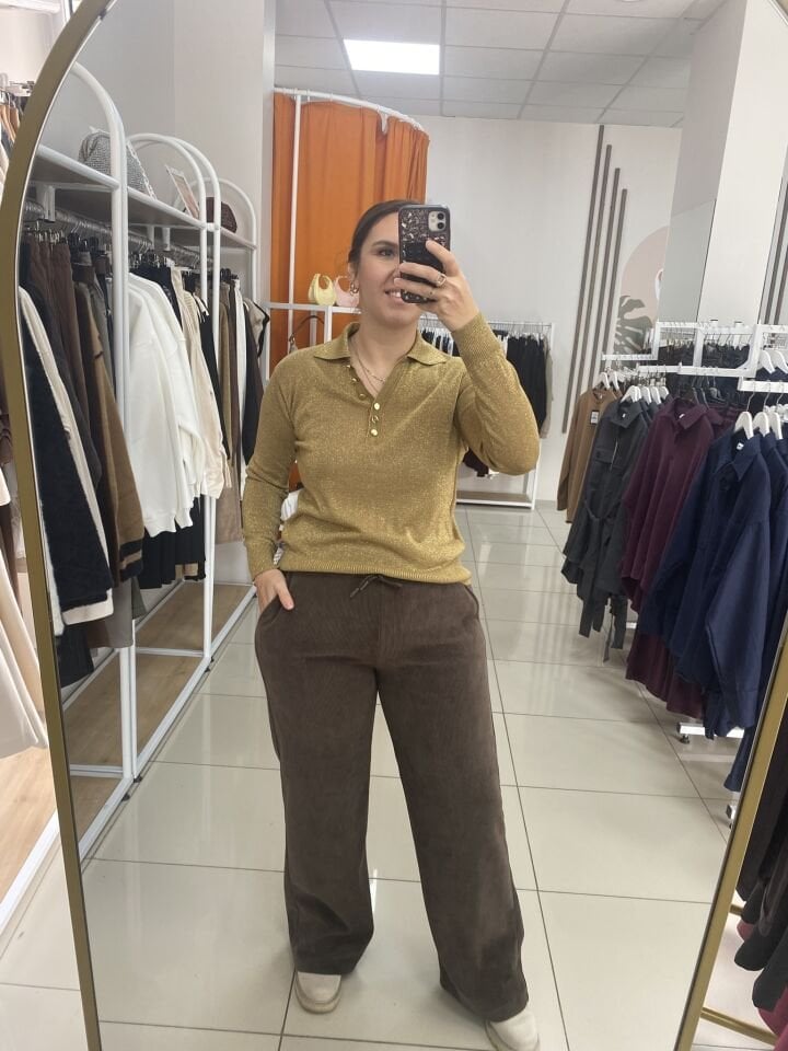 YAKALI SİM DETAY TRİKO