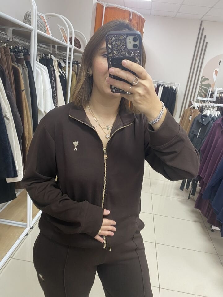 EŞOFMAN TAKIMI(KAHVERENGİ)