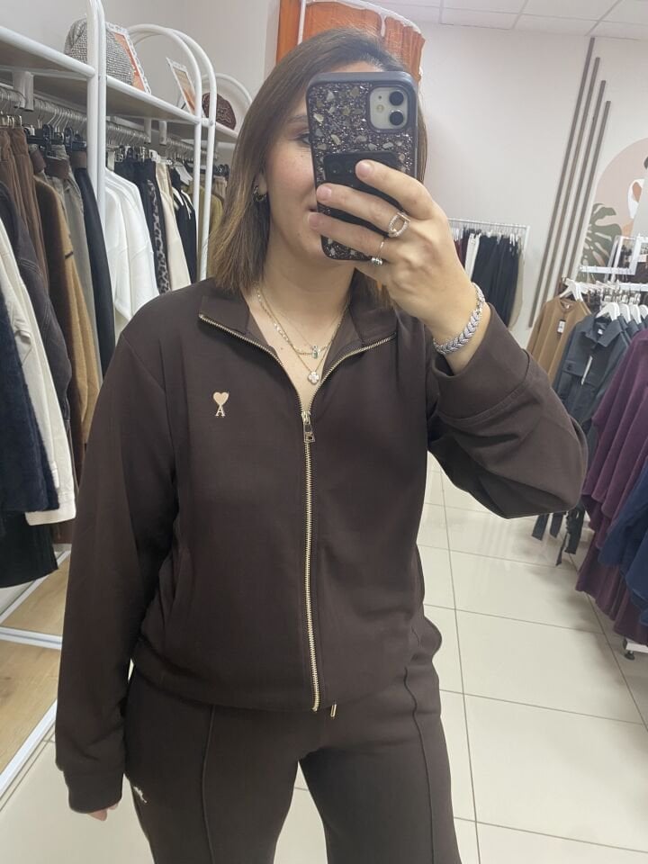 EŞOFMAN TAKIMI(KAHVERENGİ)