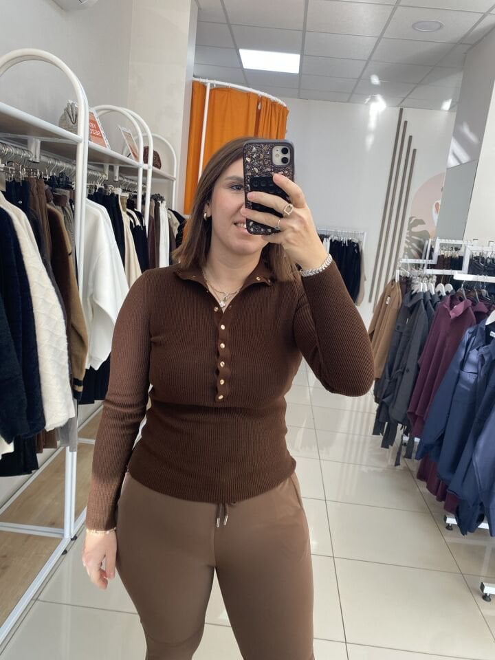 DERİ SÜET KUMAŞ PANTOLON(KAHVERENGİ)