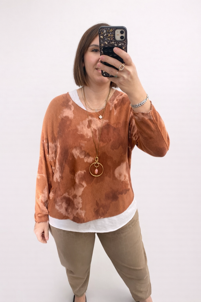 İTHAL BLUZ (BATİK DESEN )