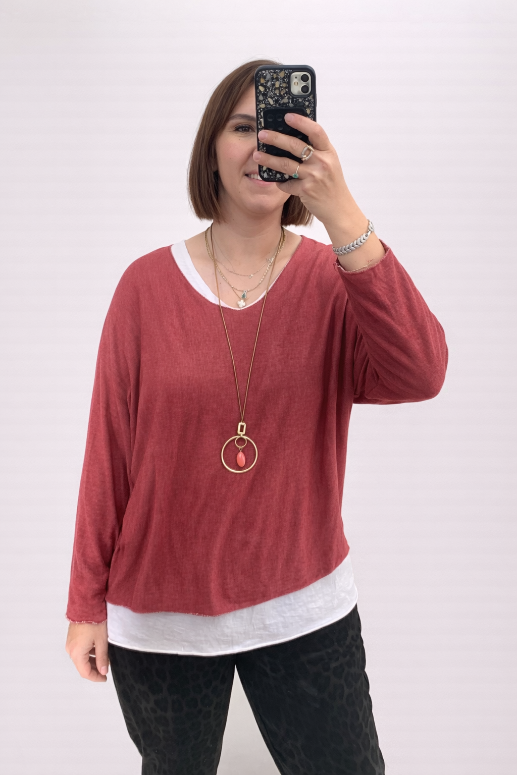 İTHAL BLUZ (GÜL KURUSU)