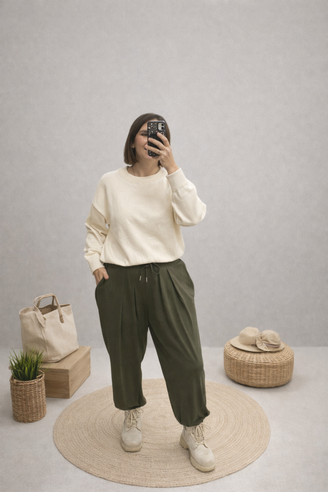 ŞALVAR EŞOFMAN ALTI(haki)