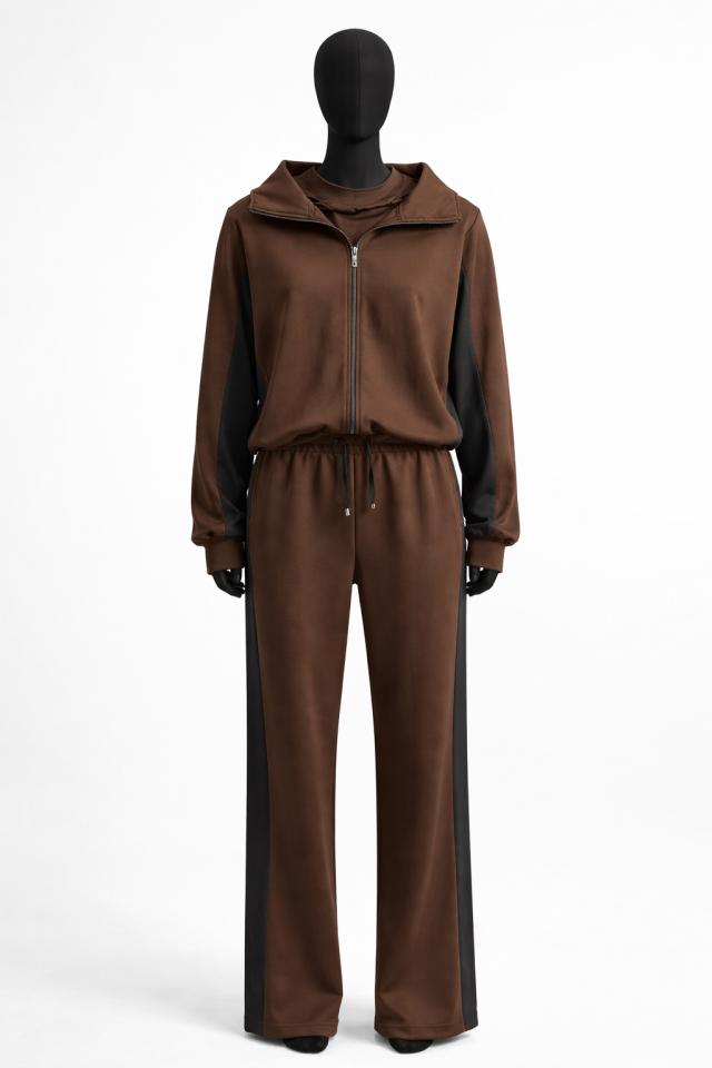 EŞOFMAN TAKIMI(KAHVERENGİ)