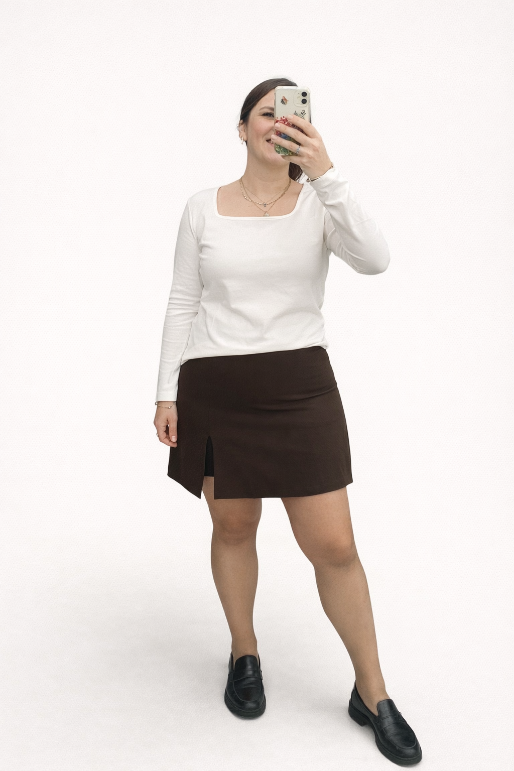 ŞORT ETEK(KAHVERENGİ)