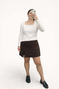 ŞORT ETEK(KAHVERENGİ)