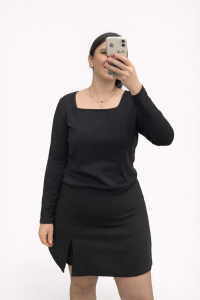 KARE YAKA BODY(SİYAH)