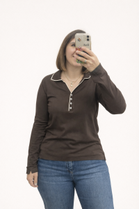 YAKALI   TRİKO KAZAK(KAHVERENGİ)