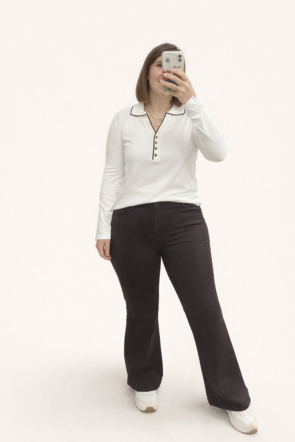 YAKALI   TRİKO KAZAK(KREM)