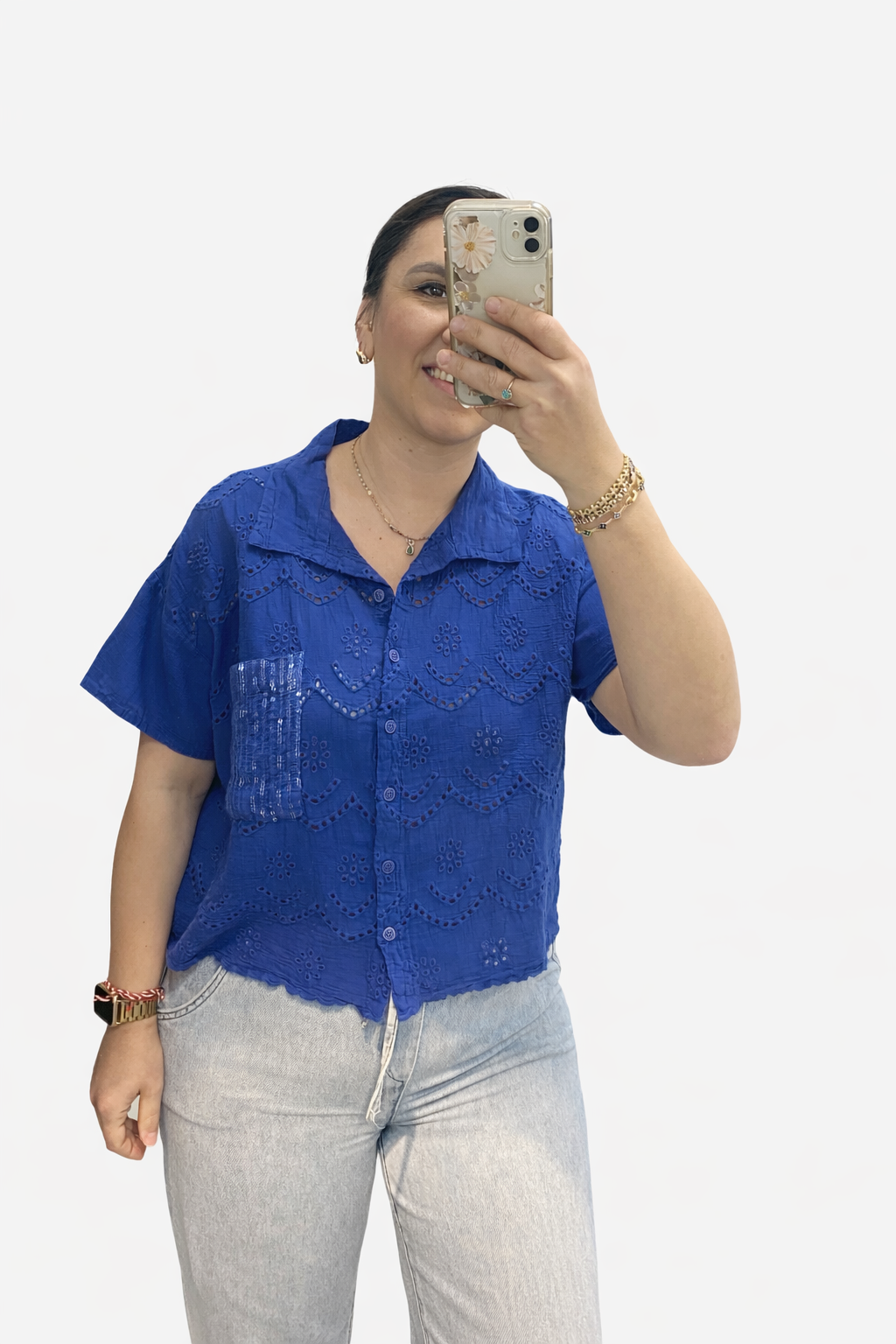 PAMUKLU PULL DETAYLI GÖMLEK