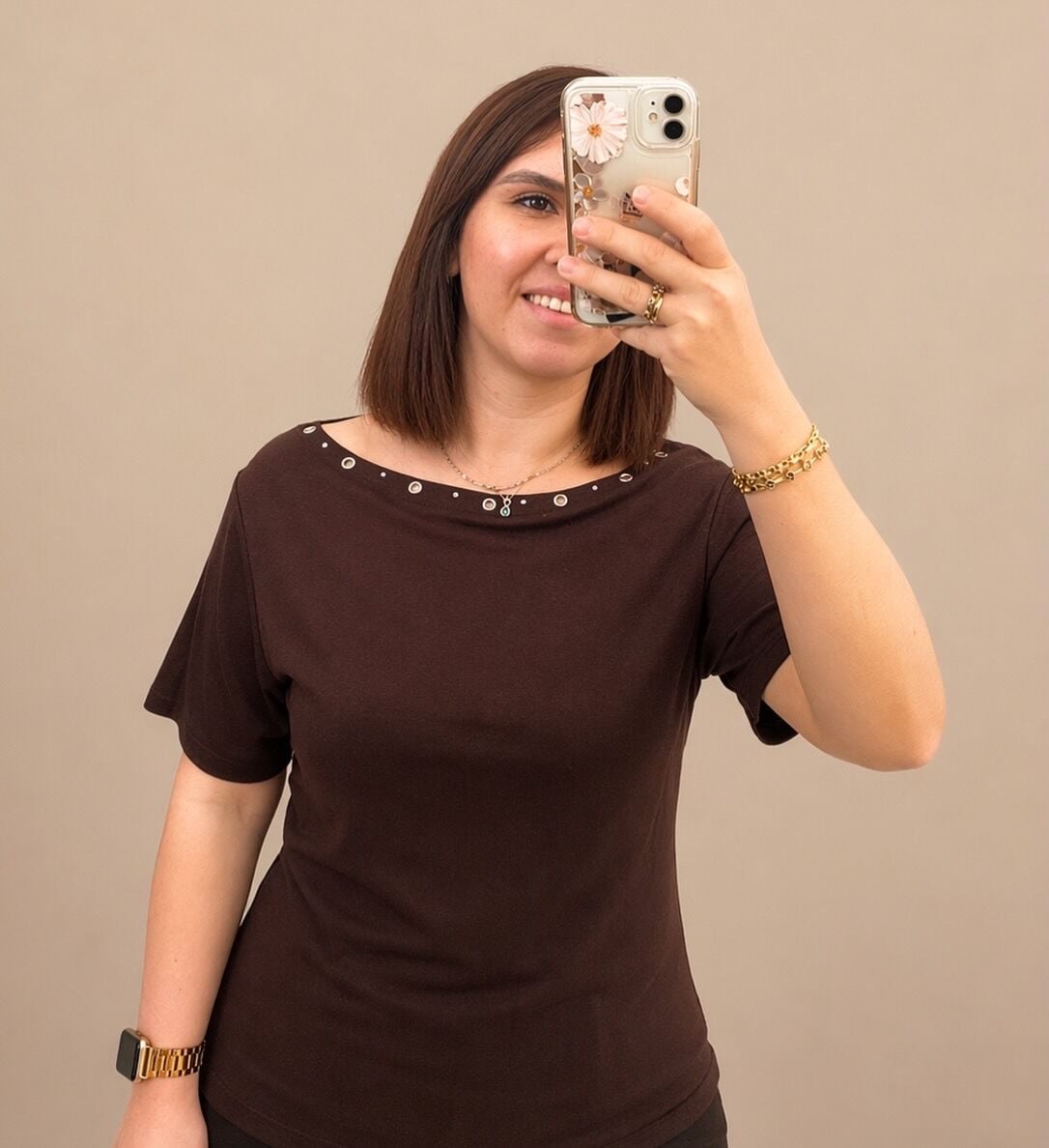 YAKA DETAYLI BODY (KAHVERENGİ)