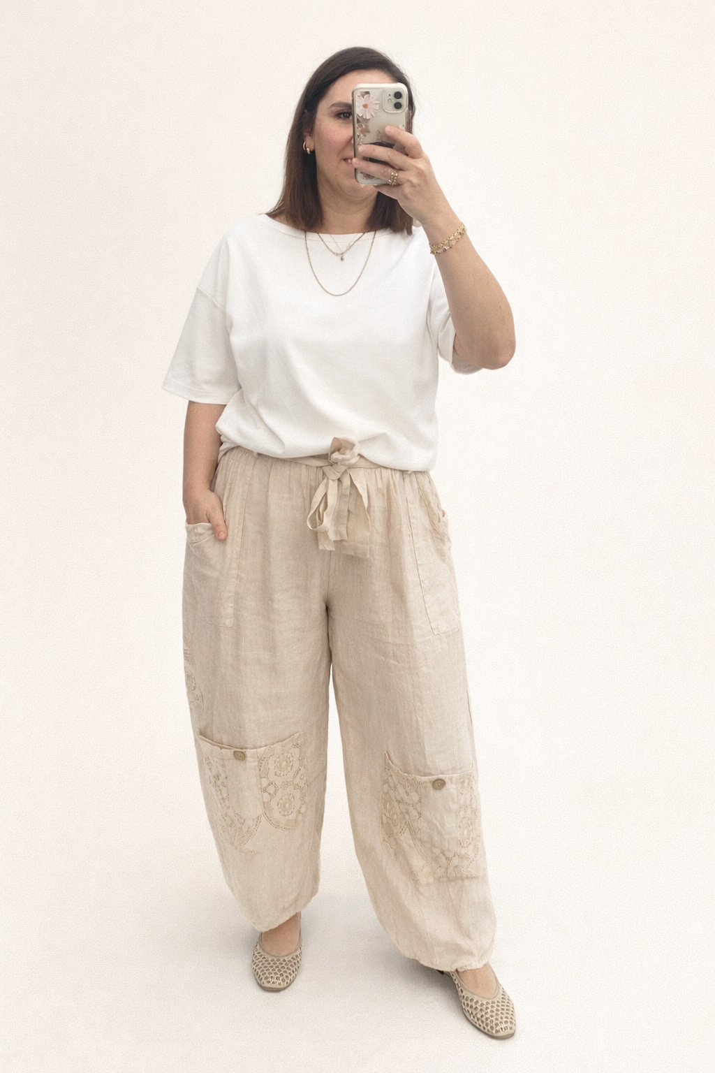 KETEN DANTELLİ  PANTOLON